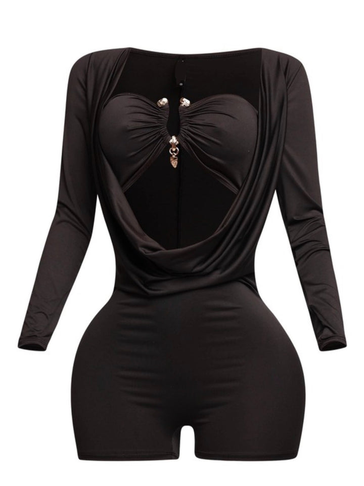 Fanci Cowl Neck Romper