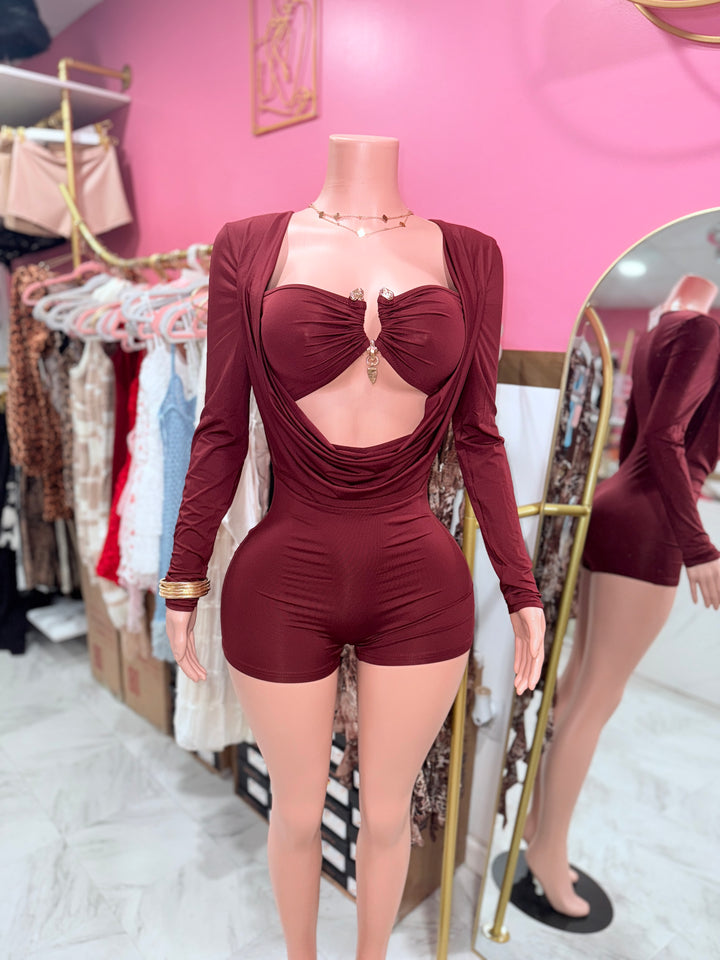 Fanci Cowl Neck Romper