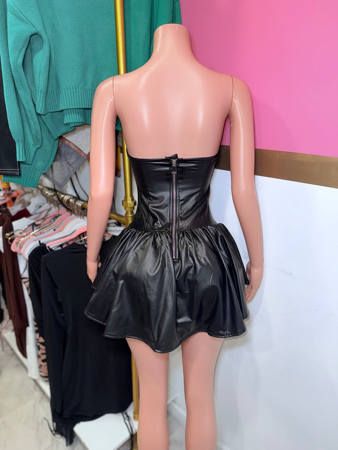 Baddie Leather Dress