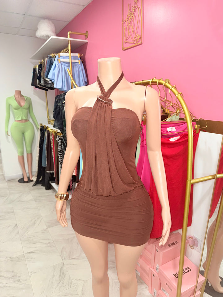 Selina Halter Mini Dress