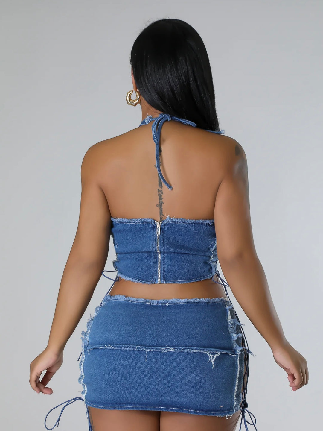 Nene Denim Skirt Set