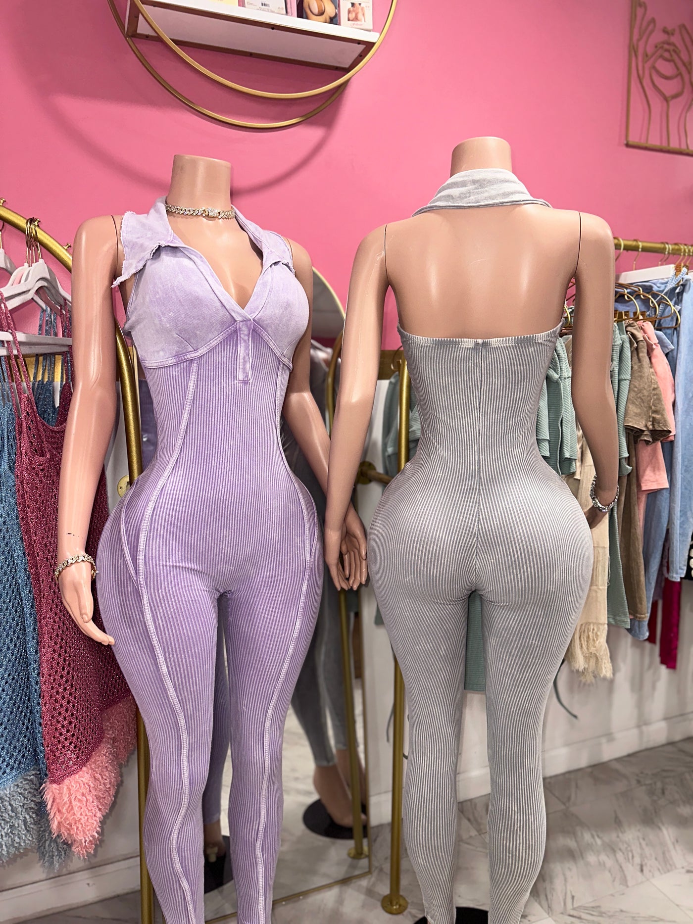 Maya Acid Wash Jumpsuit