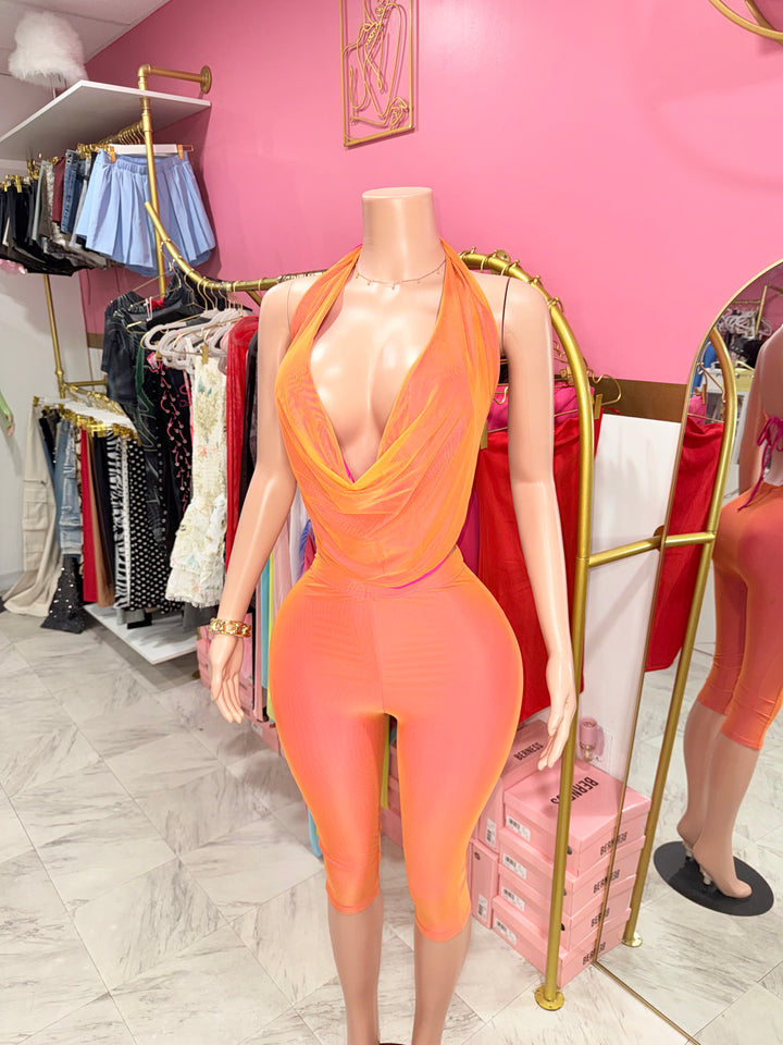 Lina Cowl Capri Set