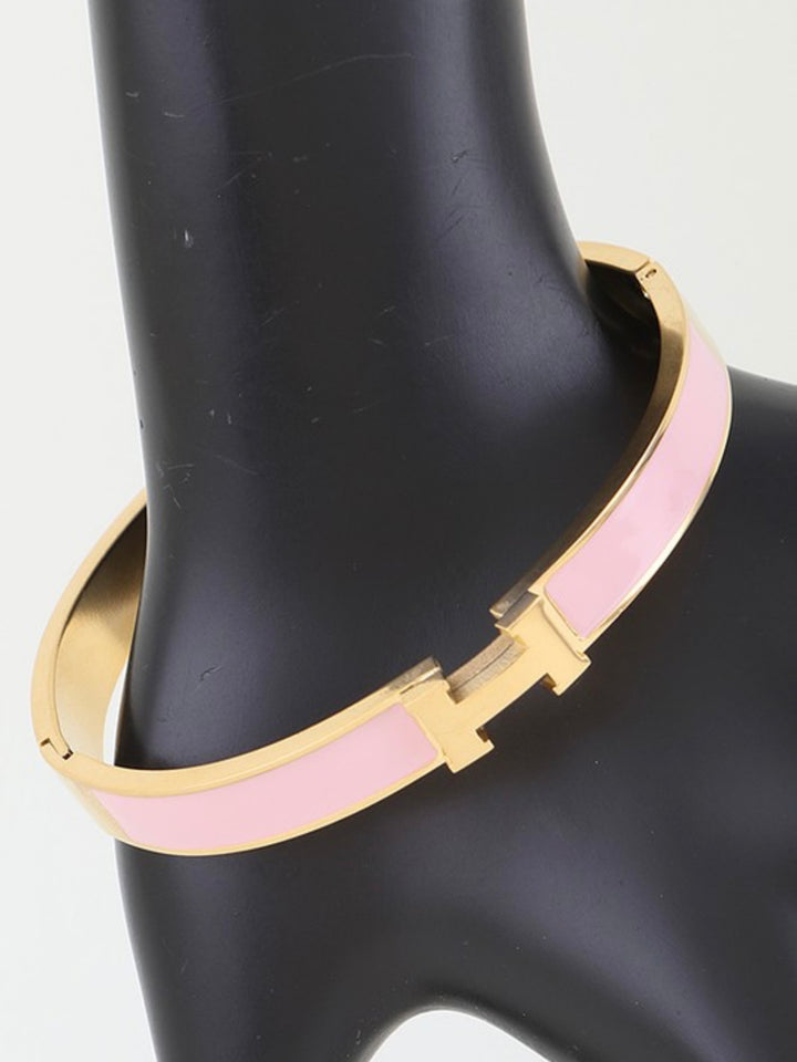 Gold H Bracelet