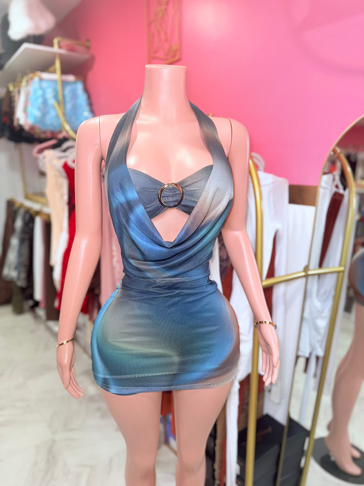 Dreamy Cowl Mini Dress