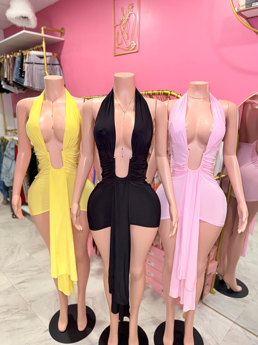 Naomi Halter Mini Dress