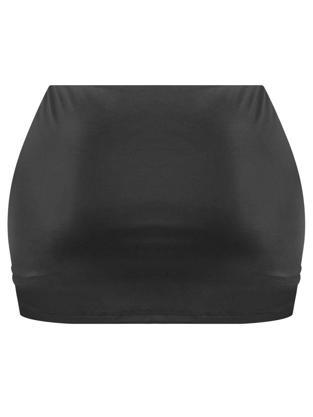 Low Waist Leather Skort