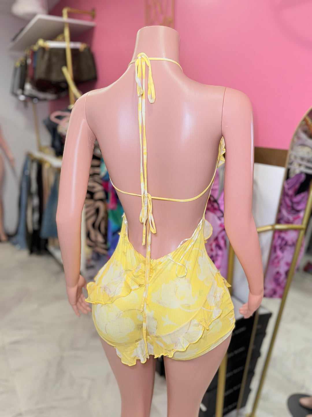 Daisy Ruffle Mini Dress