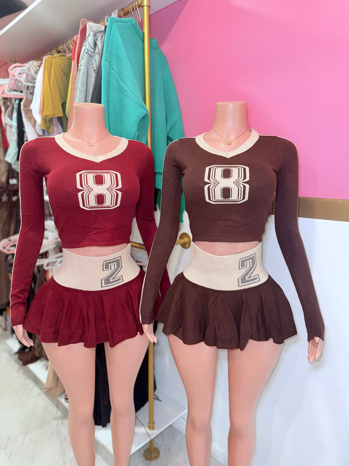 #82 Sweater Skirt Set