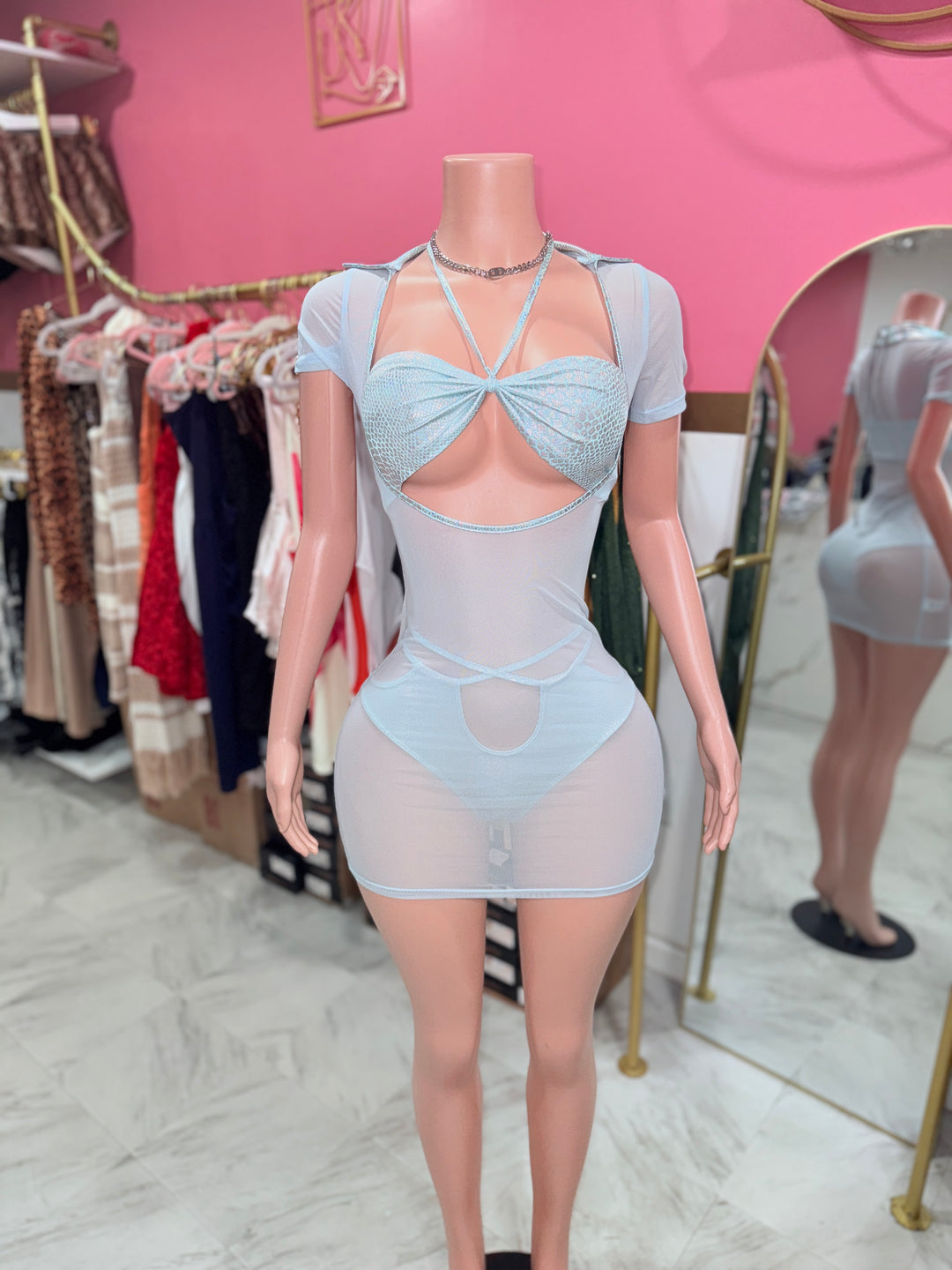 3Pcs Iridescent Swim Set