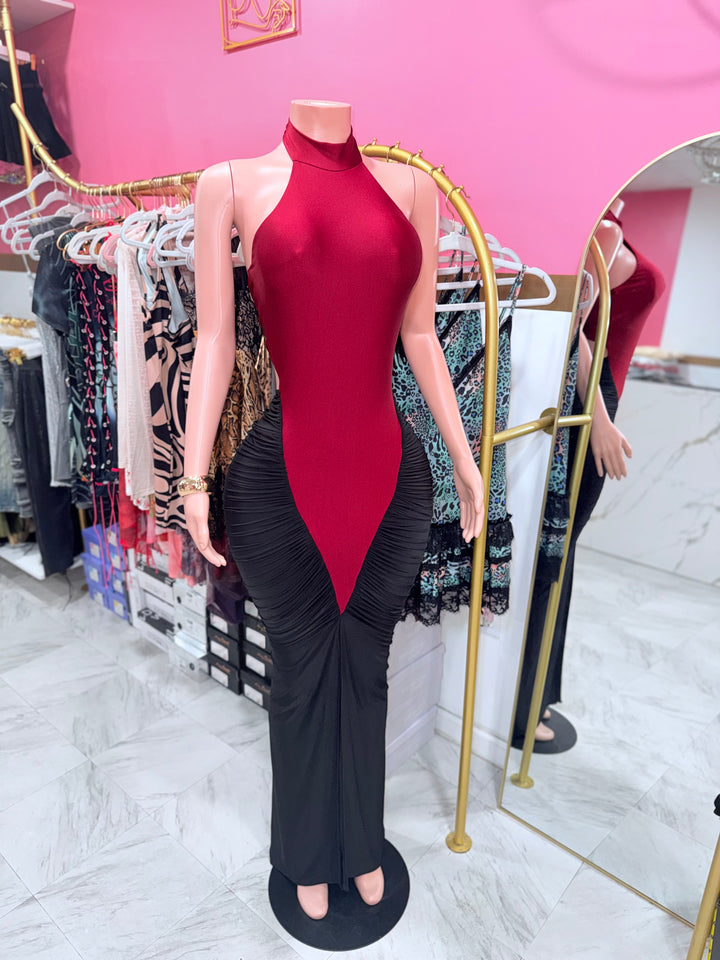 Viva Halter Maxi Dress