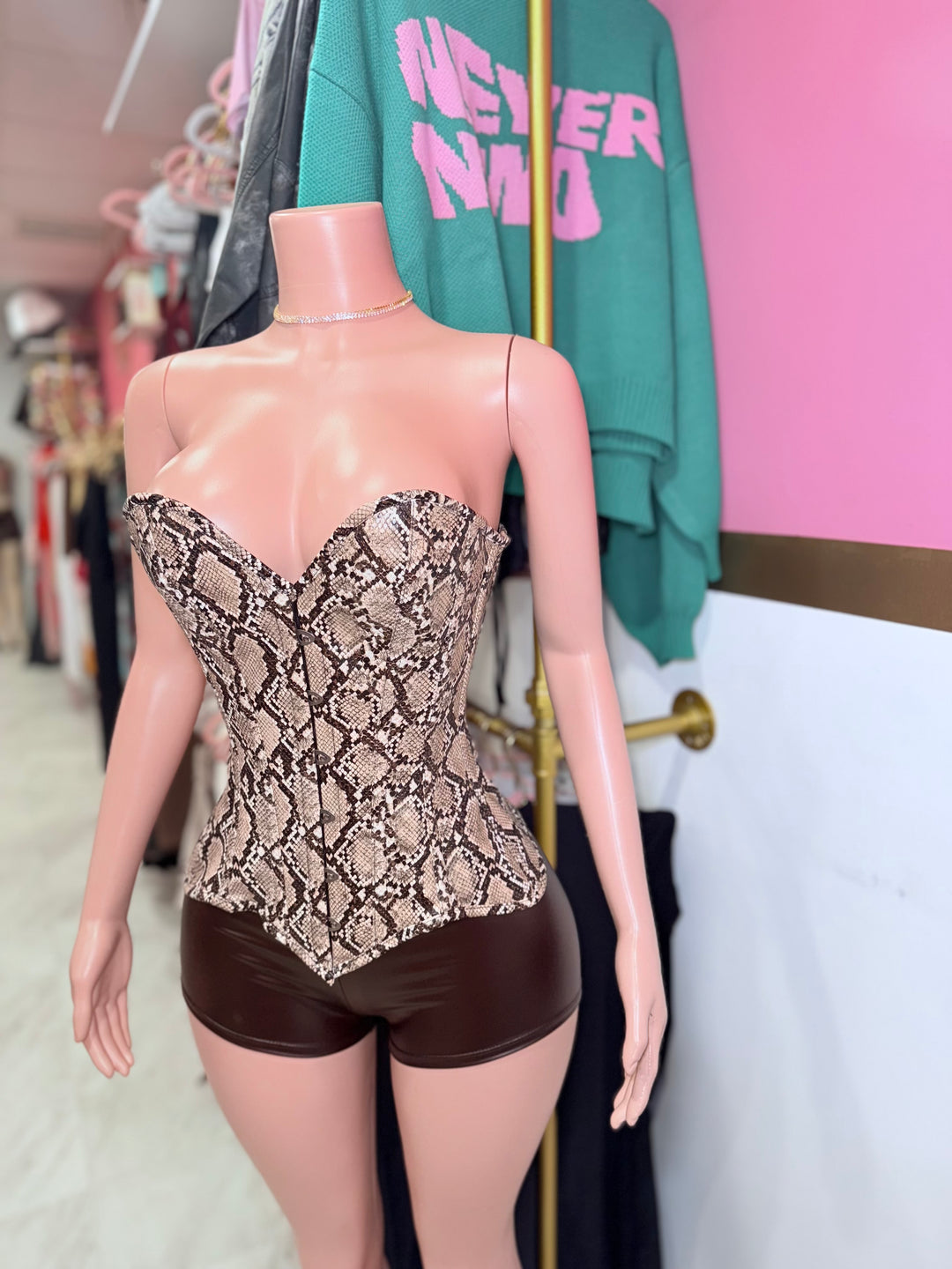 Lavish Snakeskin Corset
