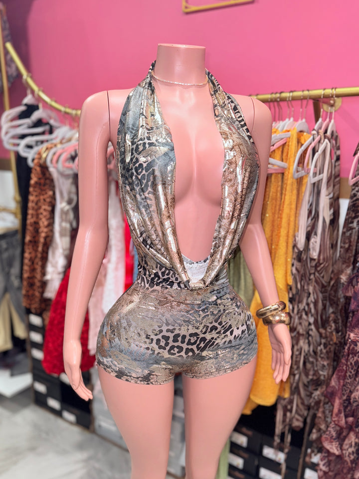 Majestic Cowl Romper