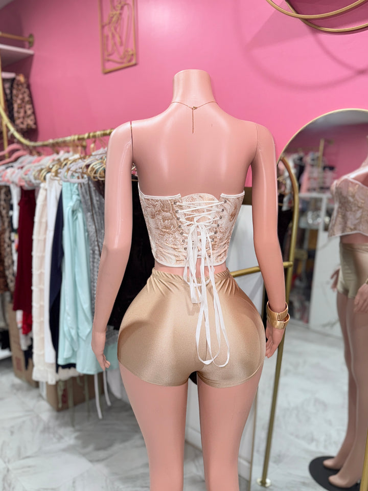 Golden Corset Set