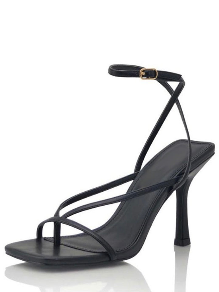 Open Square Toe Heel