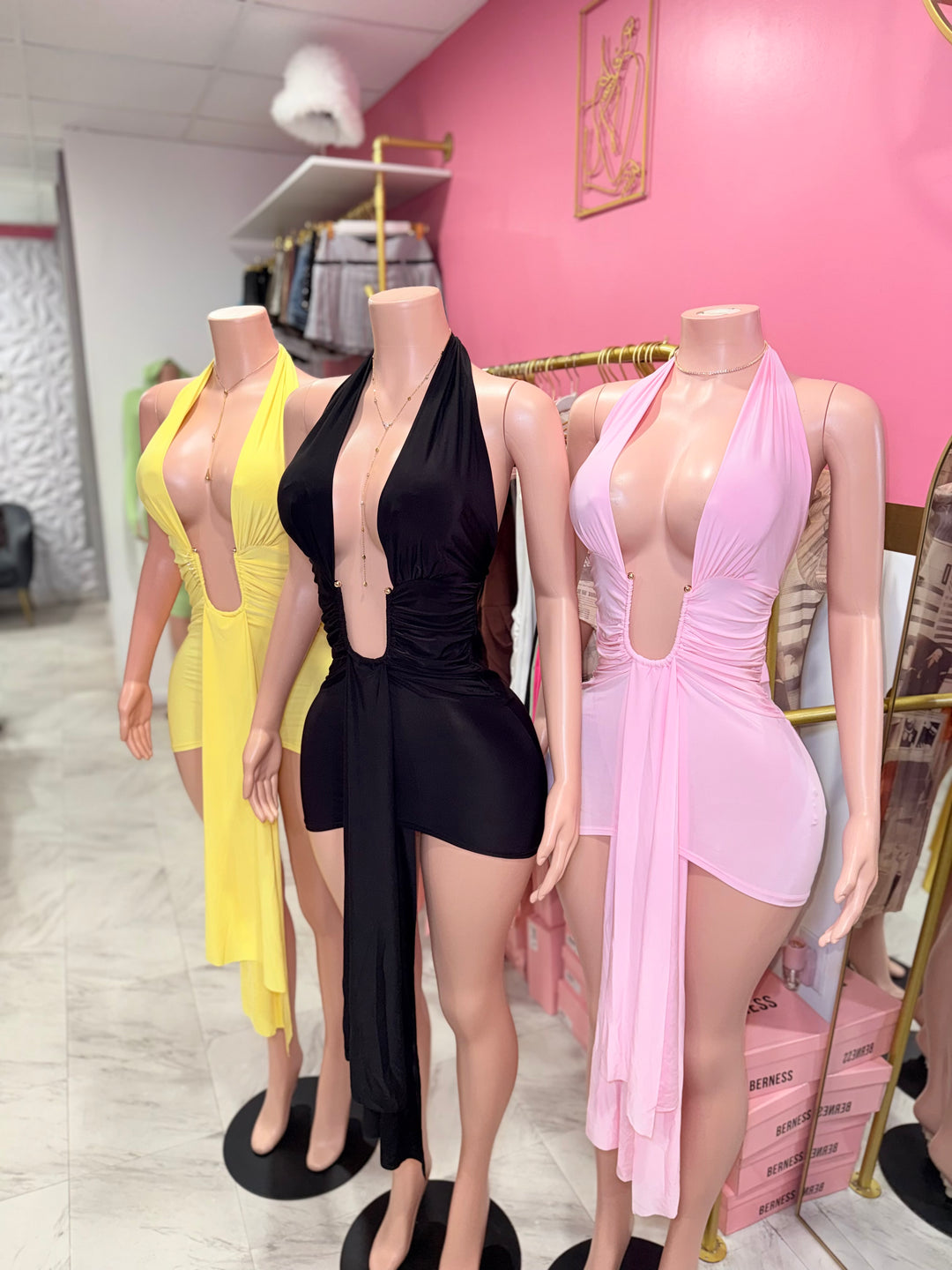 Naomi Halter Mini Dress