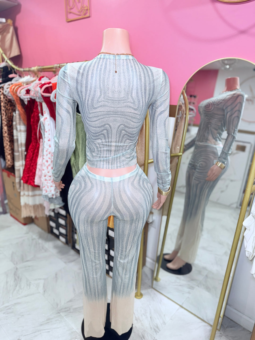 Alora Mesh Pants Set