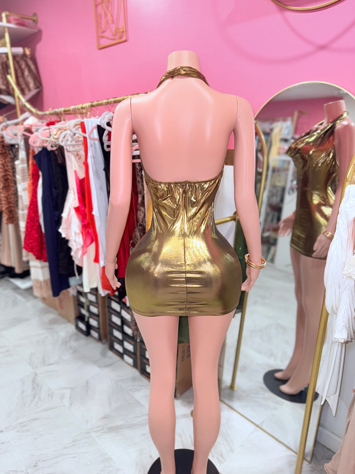 Golden Era Mini Dress