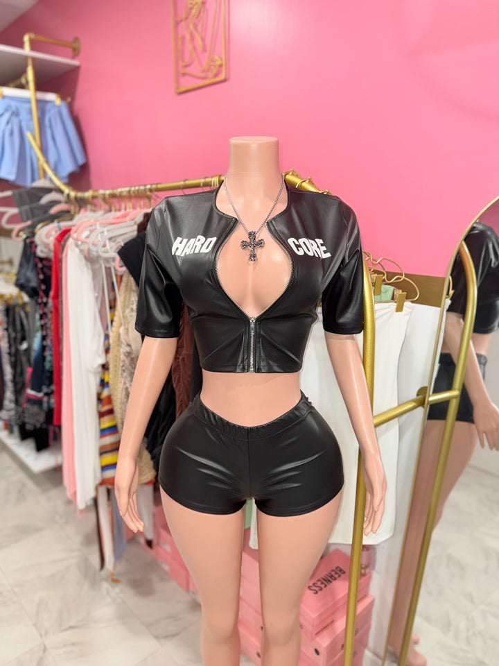 Hardcore Leather Short Set