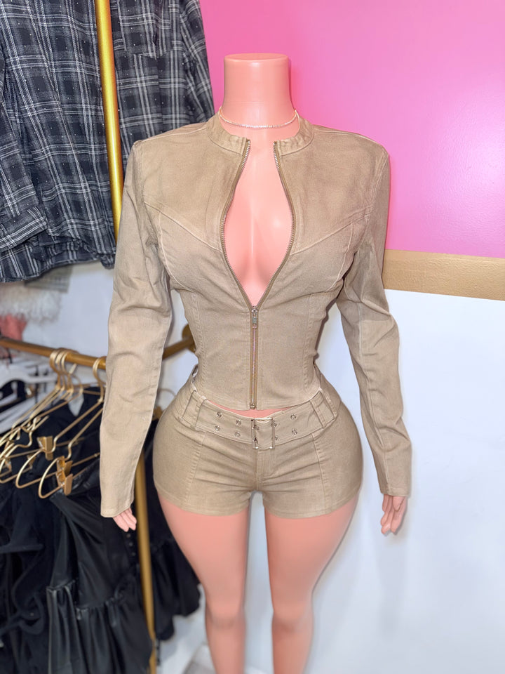 Heavy Metal Long Sleeve Set (Khaki)
