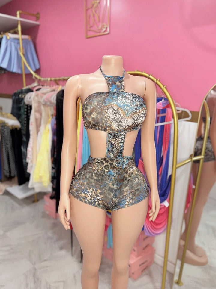 Azure Cutout Romper