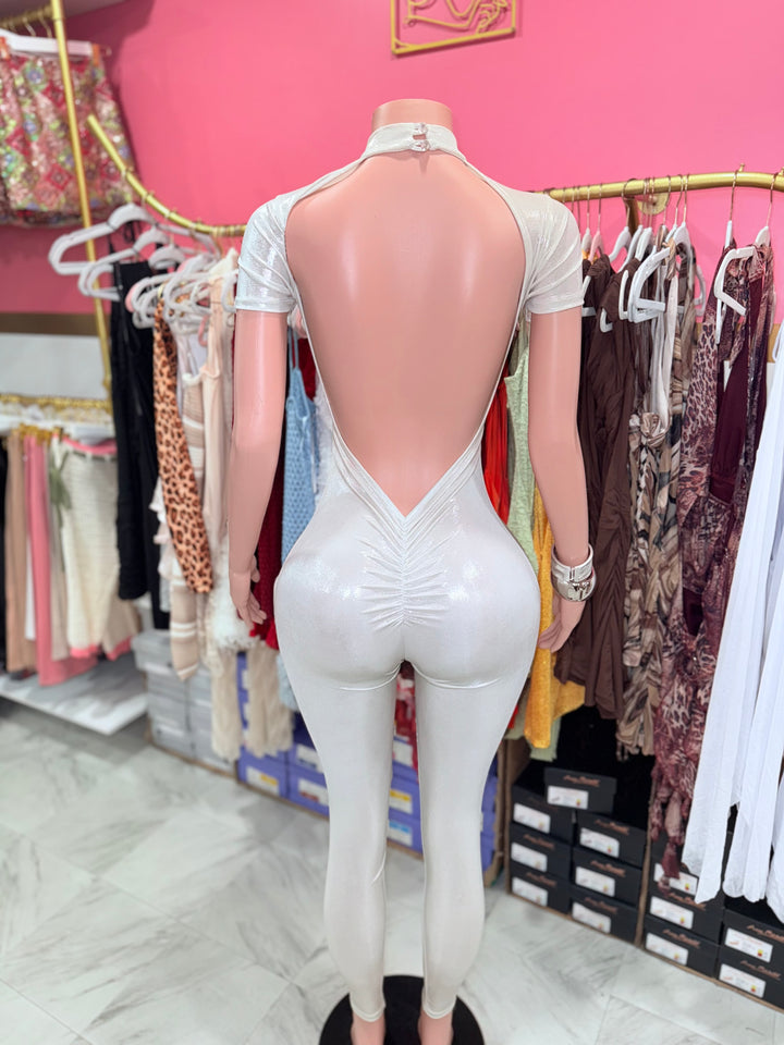 Metallic Bodycon Jumpsuit