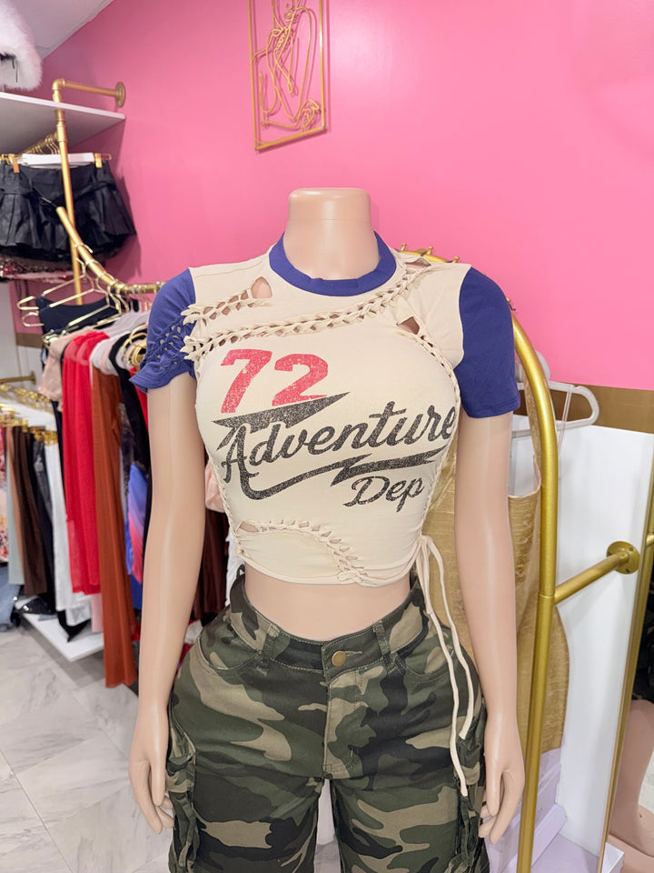 Adventure Dep Cropped Tee