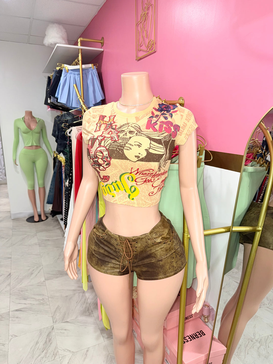 Hysteria Graphic Crop Top