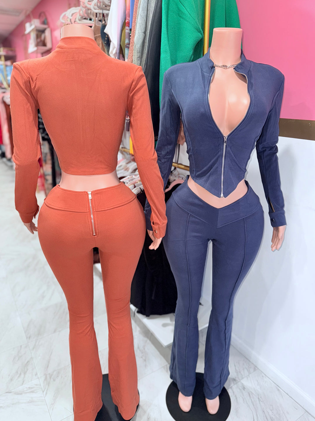 Ivori V-Cut Pants Set