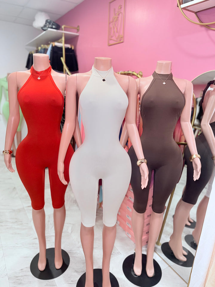 Chrissy Halter Capri Jumpsuit