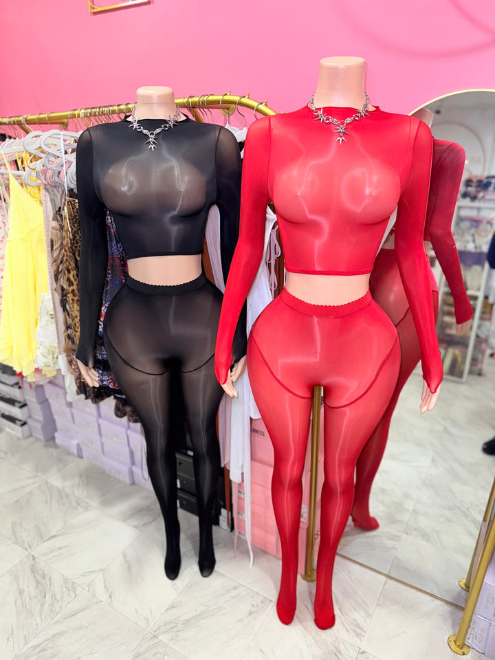 Nude Bodystocking Set