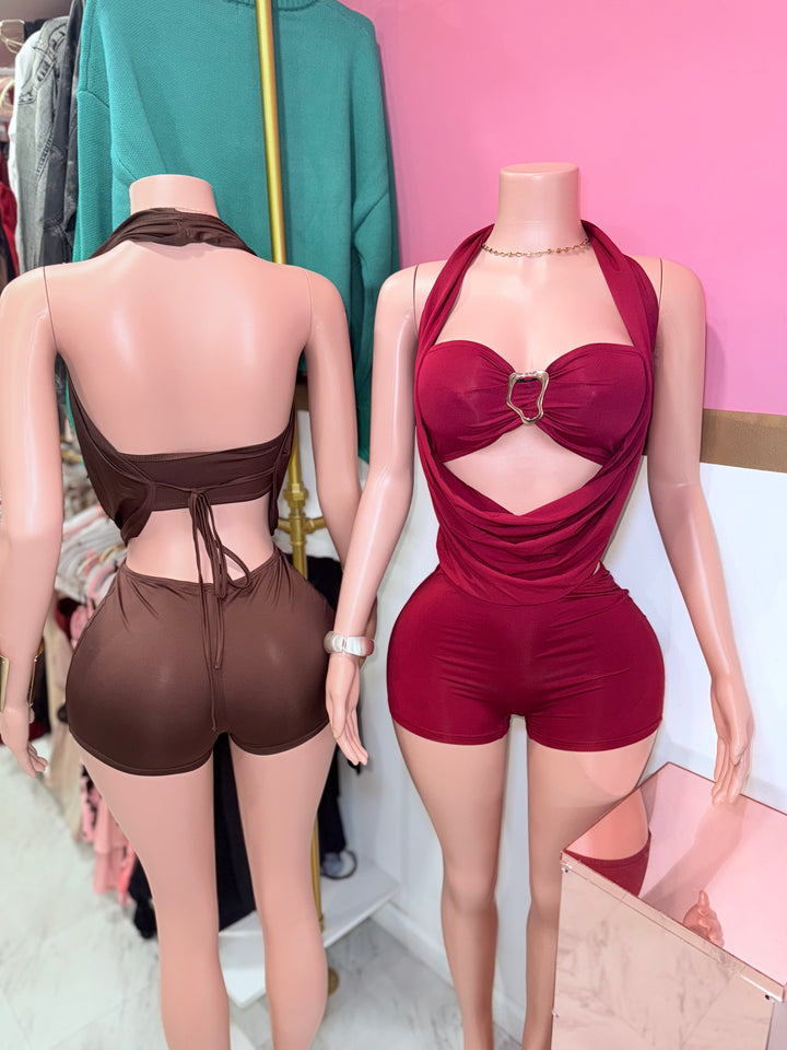 Noa Cowl Neck Romper