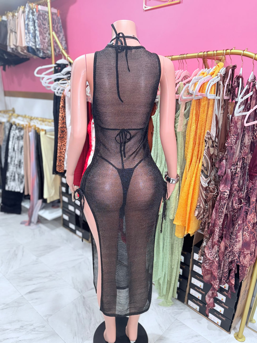 Side Open Coverup Dress (cover up only)