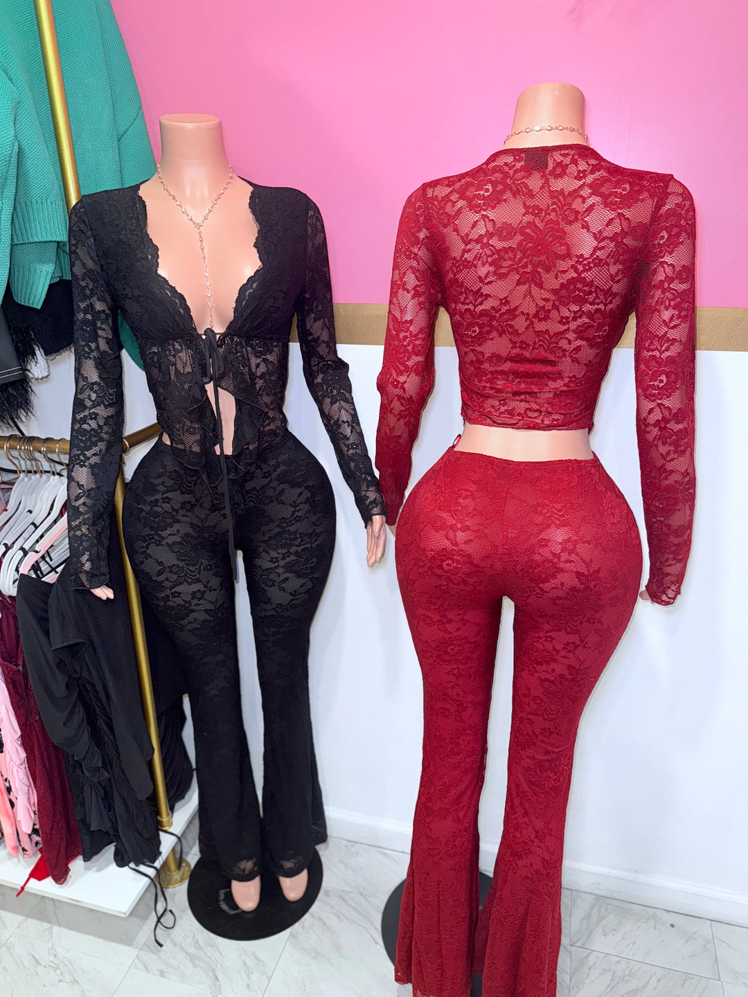 Eve Lace Pants Set