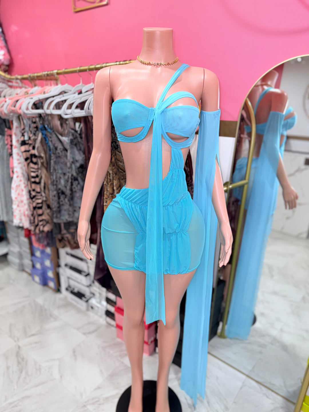 Zura Mesh Cutout Dress