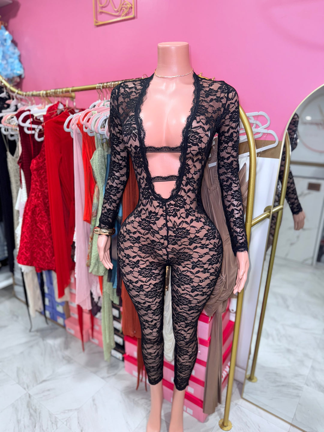 Jackie Lace Jumpsuit