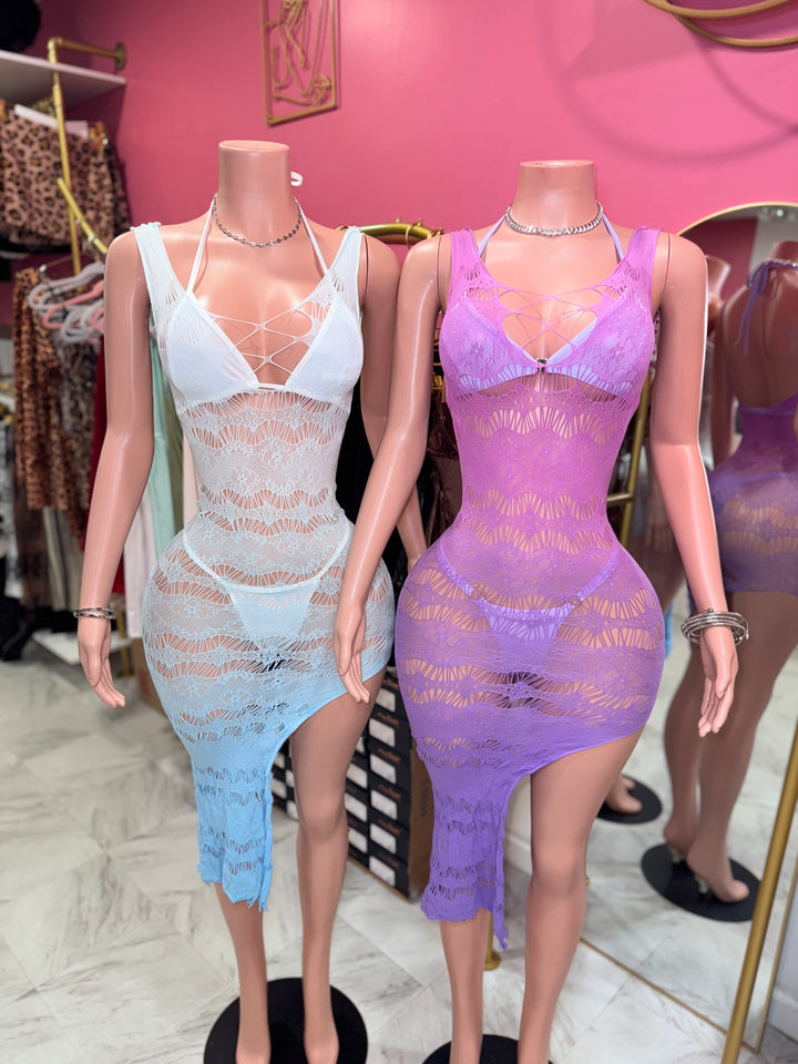 3Pcs Ombré Asymmetric Bikini Set
