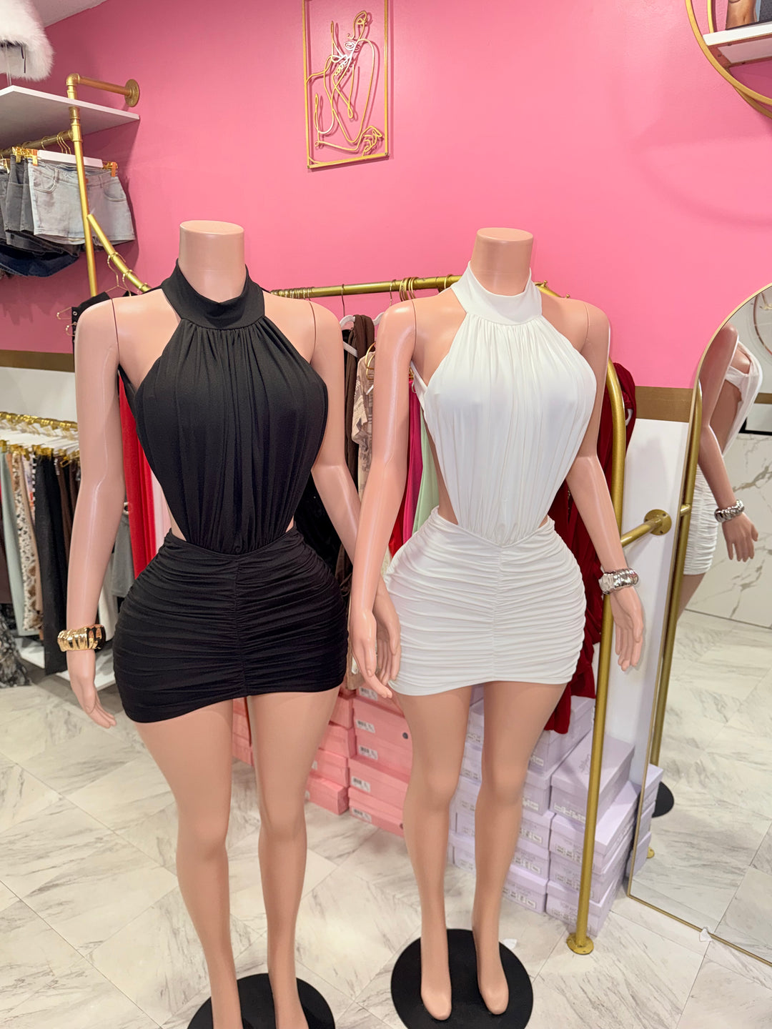 Kaia Halter Mini Dress