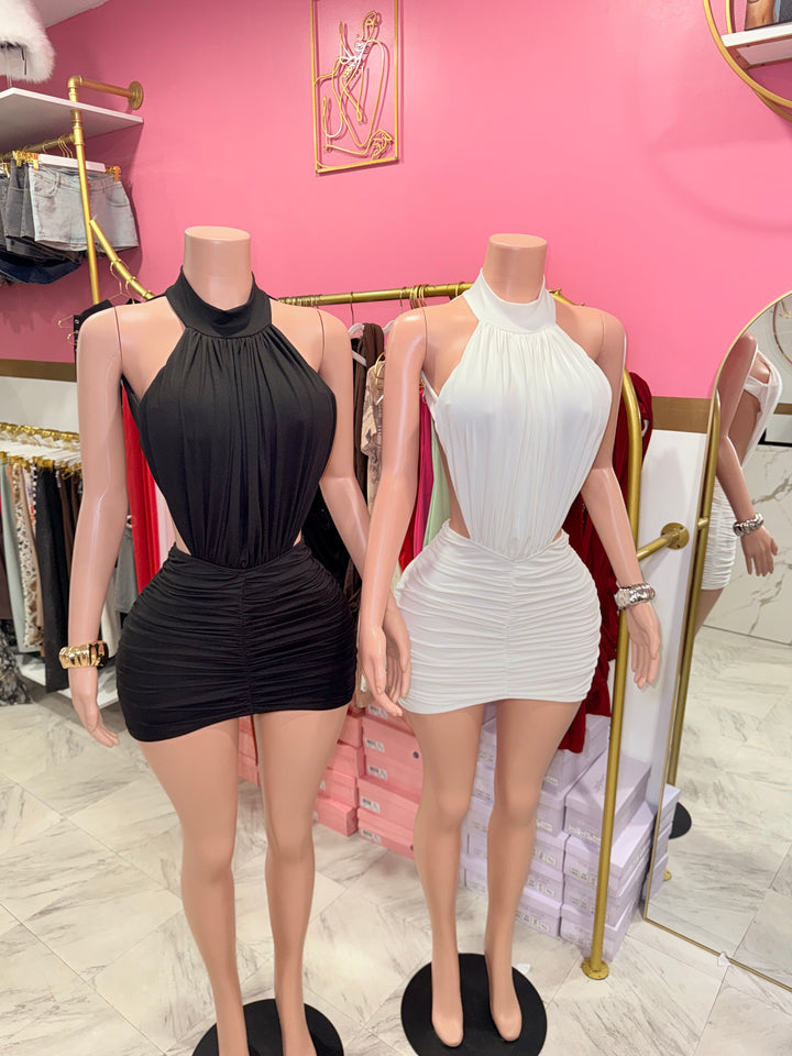 Kaia Halter Mini Dress