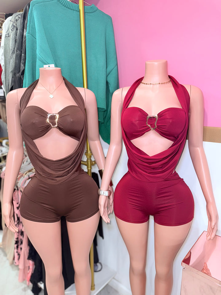 Noa Cowl Neck Romper