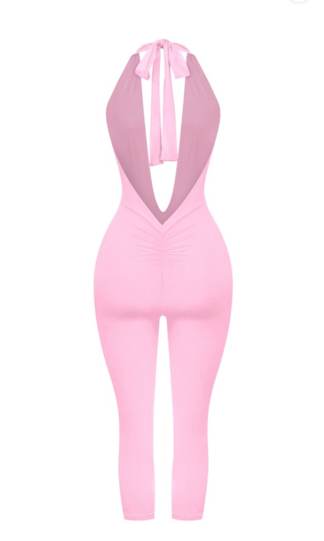 Deep V Halter Jumpsuit