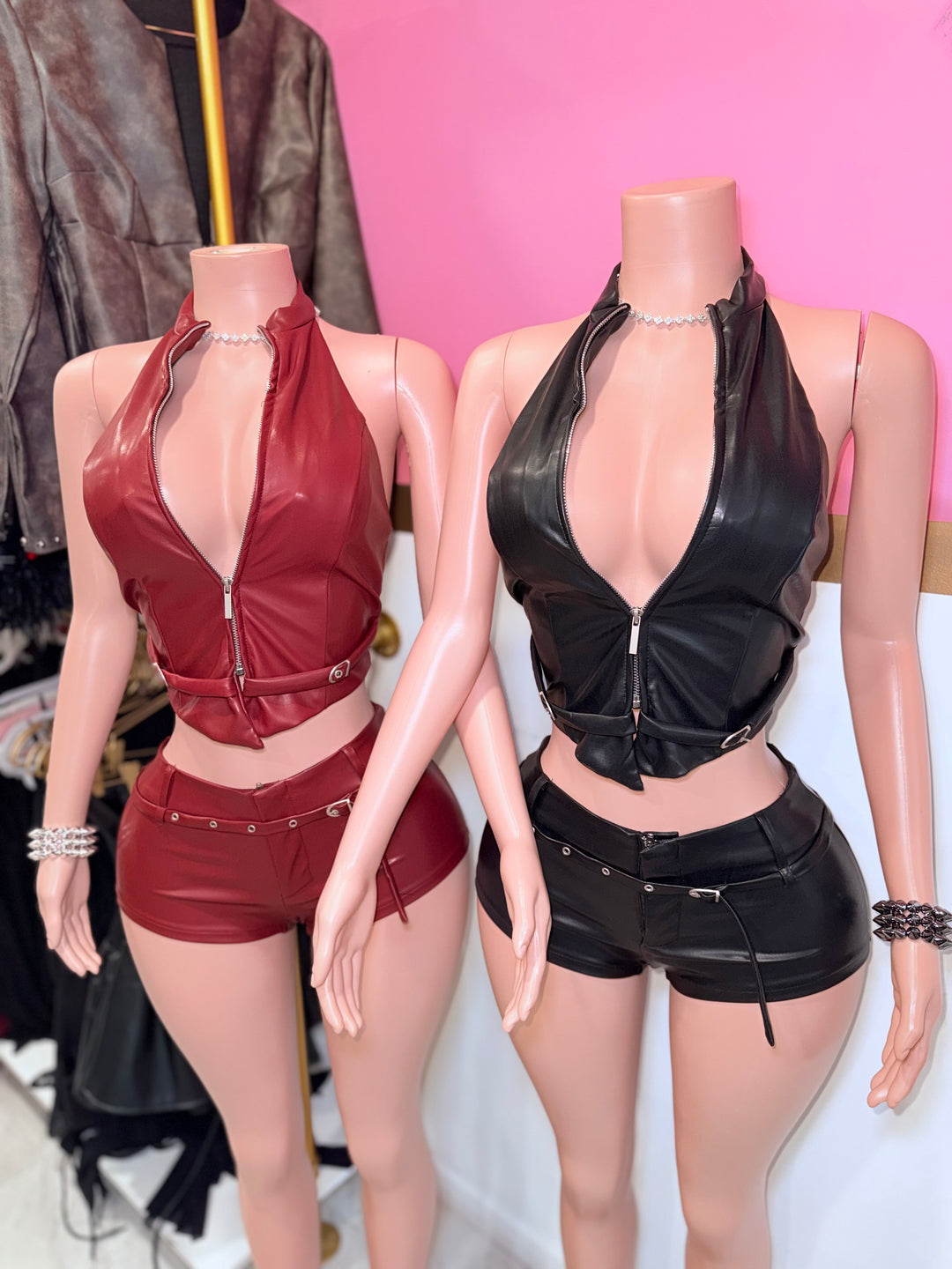 Rebel Leather Short Set