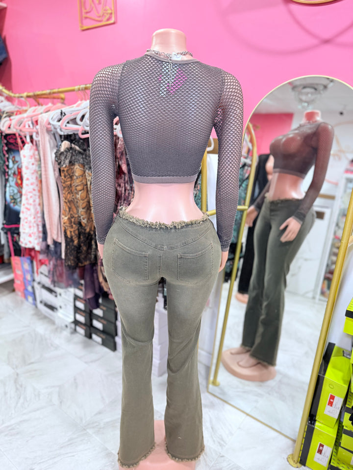 Vintage Babe Frayed Pants