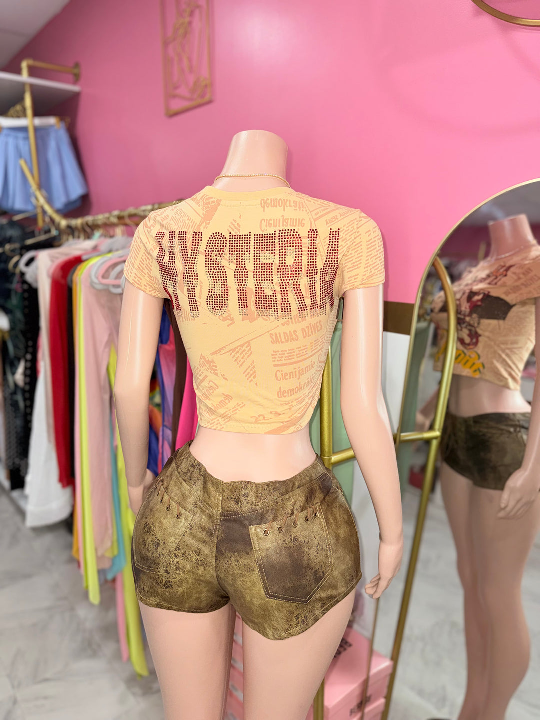 Hysteria Graphic Crop Top