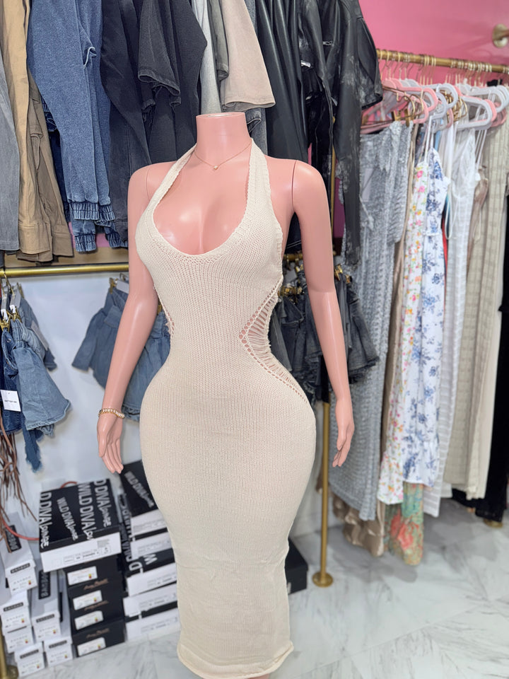 Creamy Knit Maxi Dress