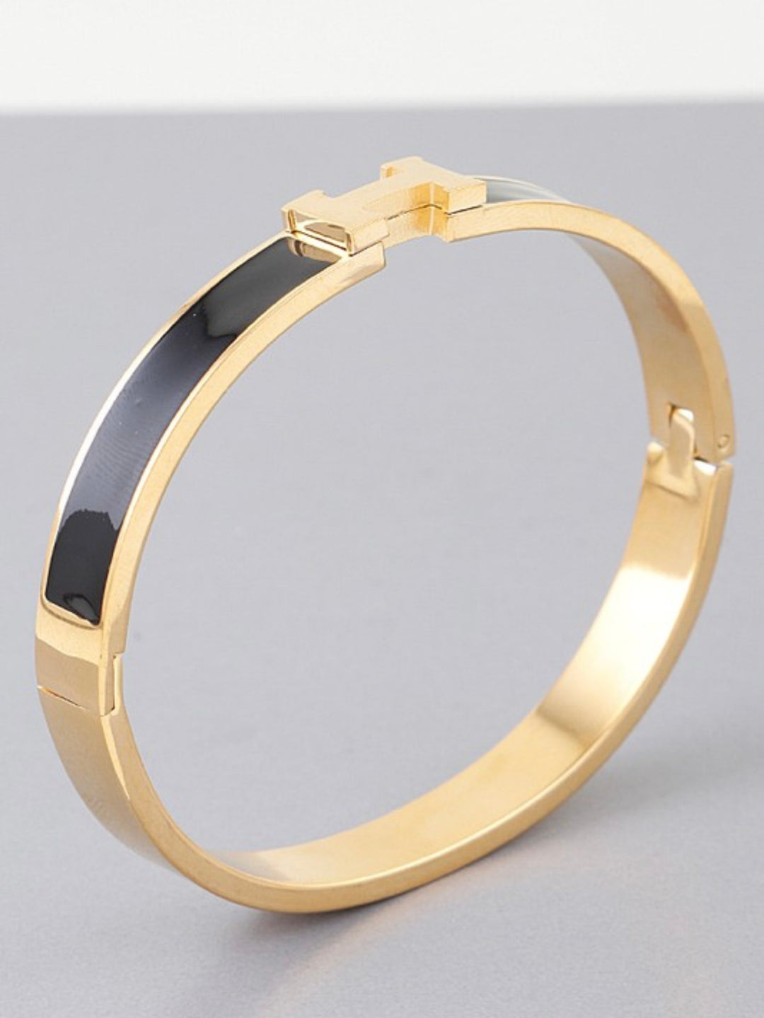 Gold H Bracelet