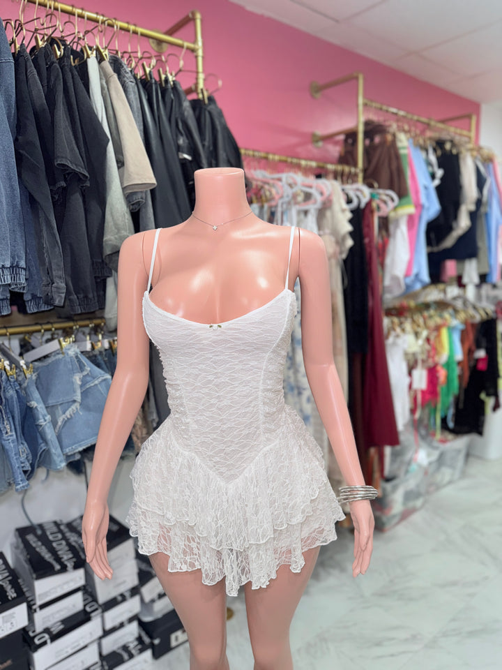 Isis Floral Lace Romper