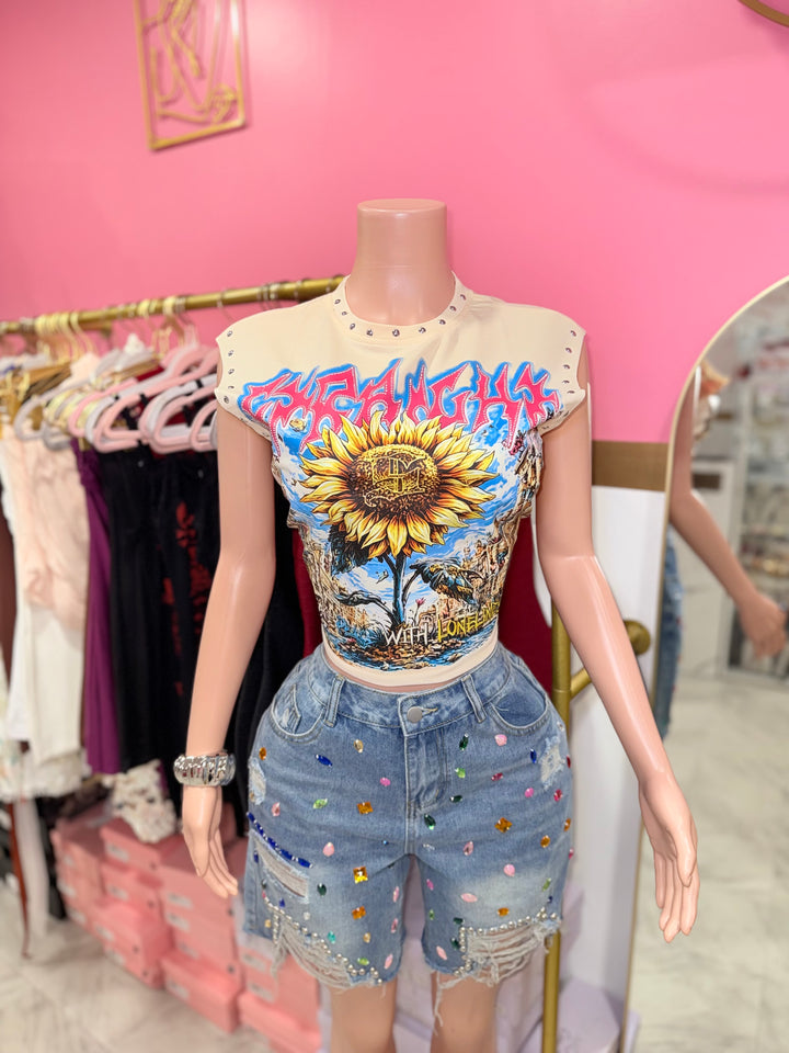 Studded Graphic Tee