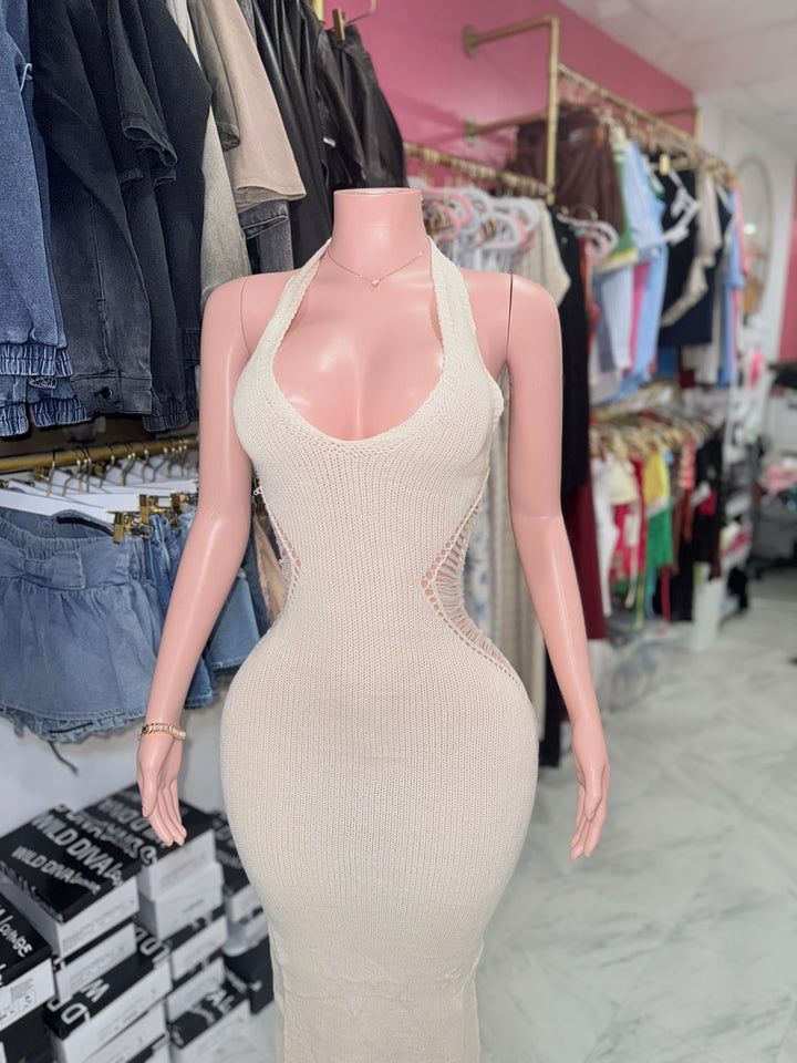 Creamy Knit Maxi Dress