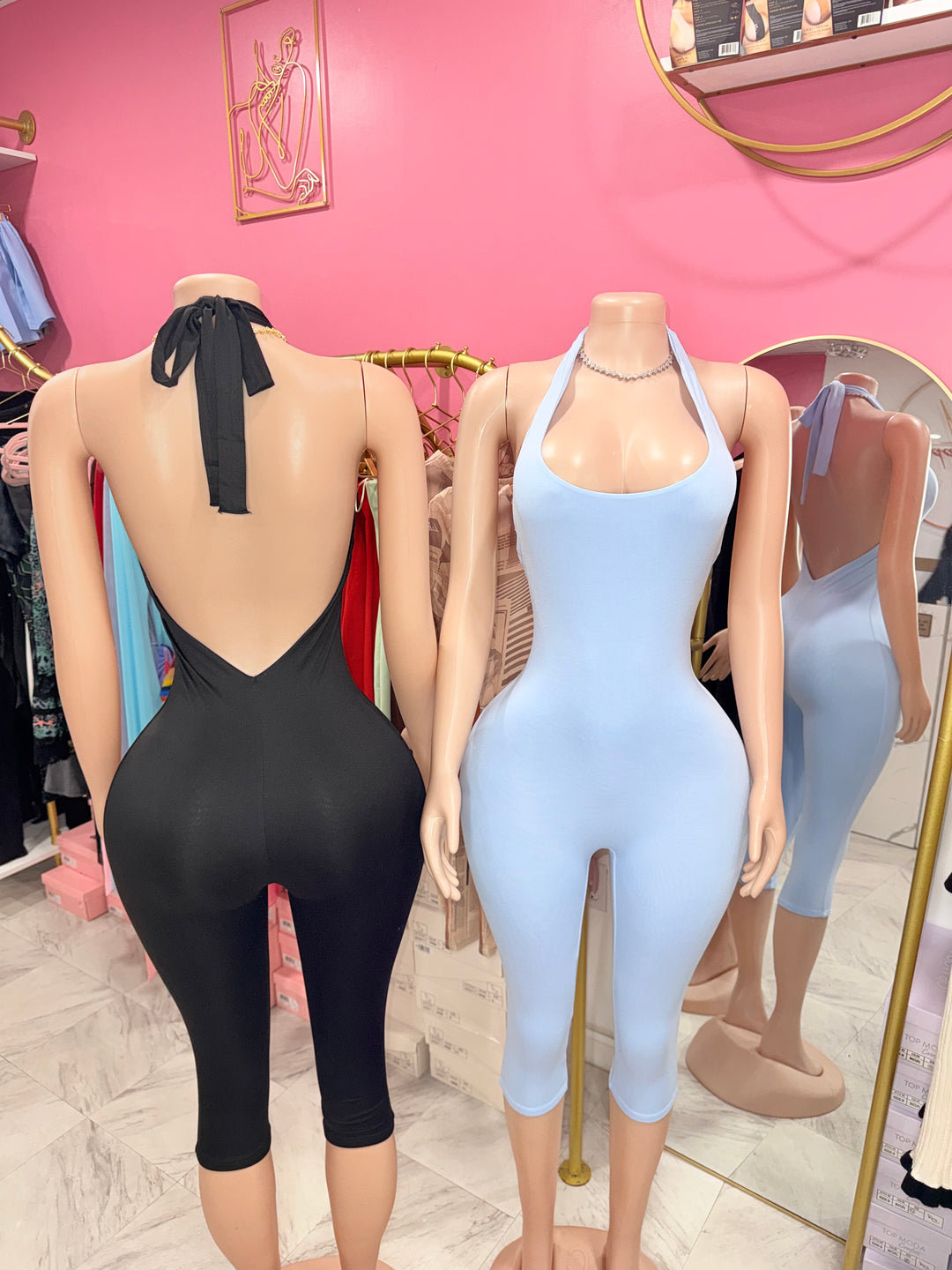 Shani Halter Capri Jumpsuit